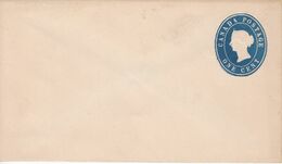 ( Canada Entier Stationery Enveloppe  .. 1 Cent  Bleu .. Format 137 X 78 .. Mint Superbe MNH - 1860-1899 Regno Di Victoria