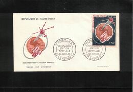 Upper Volta 1966 Space / Raumfahrt Space Station Ouagadougou FDC - Afrique