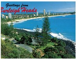 (L 7) Australia - QLD - Burleigh Heds (with Stamp) - Sunshine Coast