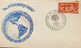 Delcampe - L) 1955 BRAZIL, 85th CENTENARY OF ARACAJU, ARCHITECTURE, PALACE, RED, 40CTS, PAN AMERICAN DAY, FDC - FDC