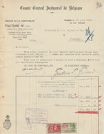 Facture - Comité Central Industriel De Belgique - Bruxelles - 1930 - Ambachten