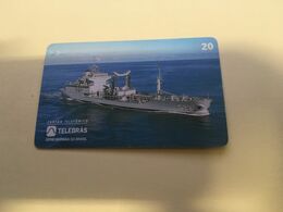 (G 21) Brazil -  Supply Ship C23 - ネコ -Carte Tephone / Phonecard / Telefonkarte / Carta Telefonica / Tarjeta Telefónica - Armada