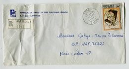 PICASSO - GABON MANDJI - Affranchissement 500F Sur Lettre Recommandée 1983 - Picasso