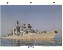 (25 X 19 Cm) (26-08-2020) - H - Photo And Info Sheet On Warship - Russia Navy - Azov (701) - Bateaux