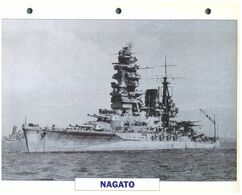 (25 X 19 Cm) (26-08-2020) - H - Photo And Info Sheet On Warship - Japan Navy - Nagato - Bateaux