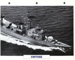 (25 X 19 Cm) (26-08-2020) - H - Photo And Info Sheet On Warship - Japan Navy - Chitose - Bateaux
