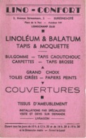 Buvard Ancien/ Linoléum & Balatum/ LINO-CONFORT/ SURESNES-CITE/ Tapis-Moquette/ /Vers1950-60  BUV461 - L