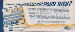 Buvard Ancien/Comptabilité/La Nationale Caisse Enregistreuse SA/Rue Réaumur Paris II/ Vers 1950-60  BUV463 - C