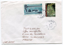 RC 18419 POLYNESIE 1988 LETTRE DE PIRAE / ILE DE TAHITI POUR LA FRANCE - TB - Lettres & Documents