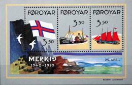 Faroe Islands  1990   MiNr.200-202  BLOCK  4 ( Lot  Mappe ) MNH (**) - Isole Faroer