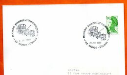 15 SAINT FLOUR   MUSEE POSTAL D'AUVERGNE  1986 Lettre Entière N° KL 688 - Commemorative Postmarks