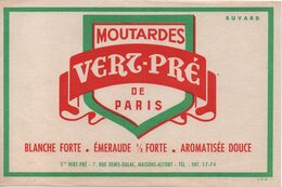 Buvard Ancien/Moutardes De Paris  / VERT-PRE/MAISONS-ALFORT /Vers 1950-60    BUV477 - Mosterd