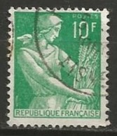 FRANCE N° 1115A OBLITERE - 1957-1959 Reaper