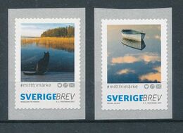 Sweden 2017. Facit # 3176-3177 Singles With Control # On Back. My Stamp - National Mail Coil.. MNH (**) - Neufs