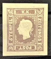 AUSTRIA 1858 - MLH - ANK 17N. - Neudruck 1887 - Zeitungsmarke - Proofs & Reprints