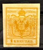 AUSTRIA 1850 - MLH - ANK 1Nb. - Neudruck 1884 - 1kr - Prove & Ristampe