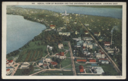 CPA - (Etats-Unis) Aerial View Of Madison And The University Of Wisconsin, Looking East - Madison