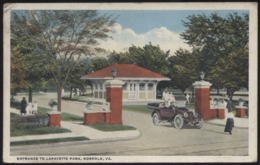 CPA - (Etats-Unis) Entrance To Lafayette Park, Norfolk, VA. - Norfolk
