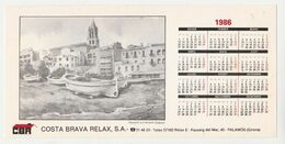 Kalender 1986 CBR Costa Brava Relax S.A. Palamos (E) - Grand Format : 1981-90