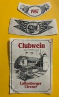 15704 - Clubwein Segel Club Männedorf Lattenberger Clevner 1987 - Segelboote & -schiffe