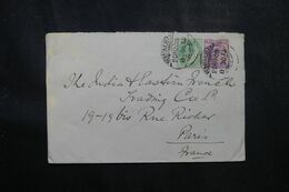 INDE - Enveloppe Commerciale De Beneres City En 1909 Pour Paris - L 70149 - 1902-11 Roi Edouard VII
