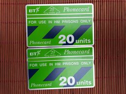 2 Phonecards Prison 127 B +127 H  Used Rare - Prigioni