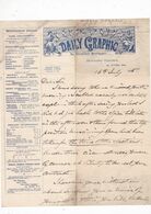 Courrier 1895 Daily Graphic, 194 Strand, London - Royaume-Uni