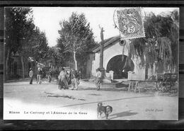 Rians - Le Caromp Et L'avenue De La Gare ( Cliché Furet ). - Rians