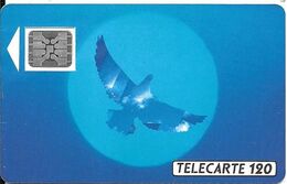 CARTE°-PUBLIC-120U-12/90-F 135Ba-SC5-Trou 7-5 Impact-23403-L OISEAU BLEU--UTILISE-TBE- - 1990