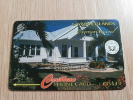 CAYMAN ISLANDS  CI $ 10,-  CAY-11C  CONTROL NR 11CCIC  CAYMAN HOUSE      NEW  LOGO     Fine Used Card  ** 3084** - Cayman Islands