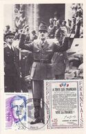 LIBERATION DE PARIS - LE GENERAL DE GAULLE PLACE DE L ETOILE - TIMBREE / FDC / CARTE MAXIMUM / AU CHOIX !! - Guerre 1939-45