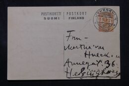 FINLANDE - Entier Postal De Jyvaskyla Pour Helsinki En 1926  - L 70200 - Postwaardestukken