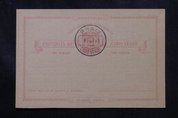 PORTUGAL /  CAP VERT - Entier Postal Non Circulé Avec Oblitération En 1892 - L 70205 - Islas De Cabo Verde