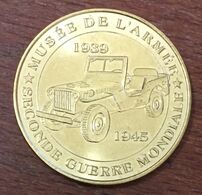 75007 PARIS MUSÉE DE L'ARMÉE JEEP MDP  2019 MÉDAILLE SOUVENIR MONNAIE DE PARIS JETON TOURISTIQUE MEDALS COINS TOKENS - 2019