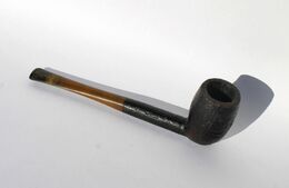 ANCIENNE PIPE HILSON MONDIAL DE LUXE - BRUYERE VINTAGE -  L:15cm  (3) - Pipas En Madera De Brezo ( Bruyere)