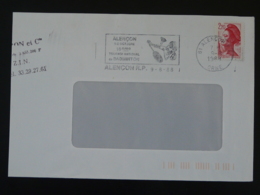 61 Orne Alencon Tournoi Badminton 1988 - Flamme Sur Lettre Postmark On Cover - Badminton