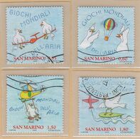 RSM Fr. USATI 092 - San Marino 2009 - "GIOCHI MONDIALI" Serie Di 4.v. Da € 0,60-0,85-1,50-1,80 - Usati