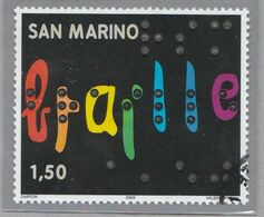 RSM Fr. USATI 093 - San Marino 2009 - "BRAILLE" 1v. Da € 1,50 - Gebruikt