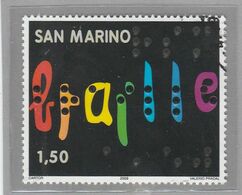 RSM Fr. USATI 093a - San Marino 2009 - "BRAILLE" 1v. Da € 1,50 - Usati