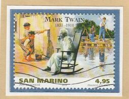 RSM Fr. USATI 094a - San Marino 2010 - "MARK TWAIN" 1v. Da € 4,95 - Gebraucht