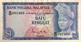 Malaysia 1 Ringgit, P-1 (1967) - Extremely Fine - Maleisië