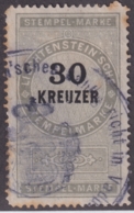 F-EX16994 LIECHTENSTEIN REVENUE STAMP - Fiscali