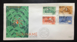 Suriname,  Uncirculated FDC, « Monkeys », « Rabbits », « Turtles », « Spiders », 1965 - Anes