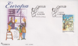 Enveloppe  FDC  1er  Jour   ANDORRA   ANDORRE     EUROPA    2003 - Sonstige & Ohne Zuordnung