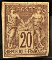 COLONIES FRANCAISES 1877/79 - MLH - YT 34 - 20c - Sage