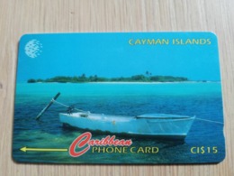 CAYMAN ISLANDS  CI $ 15,-  CAY-163G CONTROL NR 163CCIG  OWEN ISLAND       Fine Used Card  ** 3121** - Cayman Islands