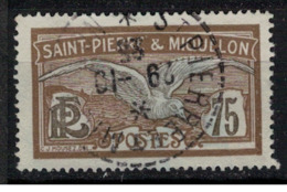 SAINT PIERRE ET MIQUELON         N°  YVERT :  90  ( 2 )    OBLITERE       ( OB 8 / 46 ) - Usati