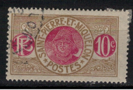 SAINT PIERRE ET MIQUELON         N°  YVERT :  109  ( 10 )           OBLITERE       ( OB 8 / 46 ) - Used Stamps