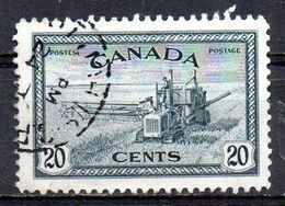 CANADA. N°222 Oblitéré De 1946. Faucheuse-lieuse. - Agriculture