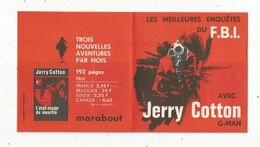 Publicité ,MARABOUT , Les Meilleures Enquête Du F.B.I. Avec JERRY COTTON ,G-MAN , Romans Policiers, 3 Scans - Advertising